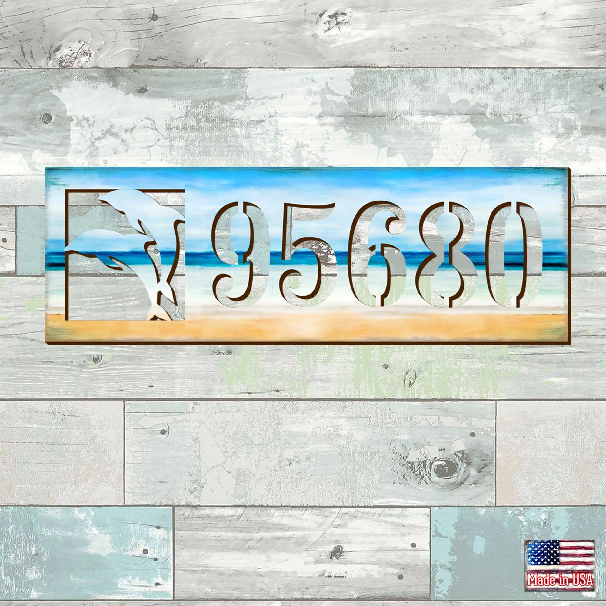 Address Sign - Beach House Numbers - Variety of Designs - Custom Coastal Door Numbers Sign - Wooden Crab Cottage Number Plaque - MA9898030