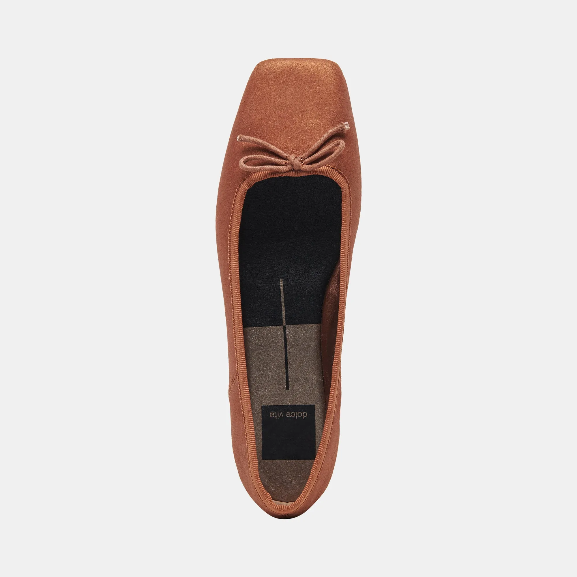 ANISA BALLET FLATS COPPER METALLIC SUEDE