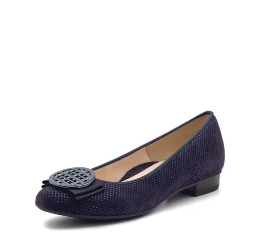 Ara Women's Bambi - Dark Blue Pin Dot