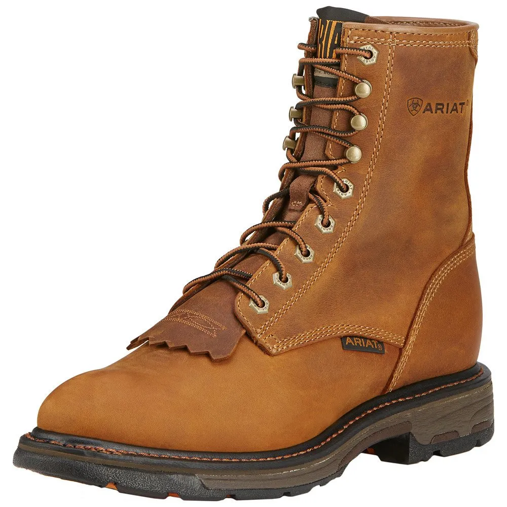 Ariat Mens Workhog 8" Lace-Up Work Boot Style 10016266