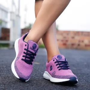 Bacca Bucci TOKYO Running Shoes for Women | Pink & Purple Women Walking Shoes