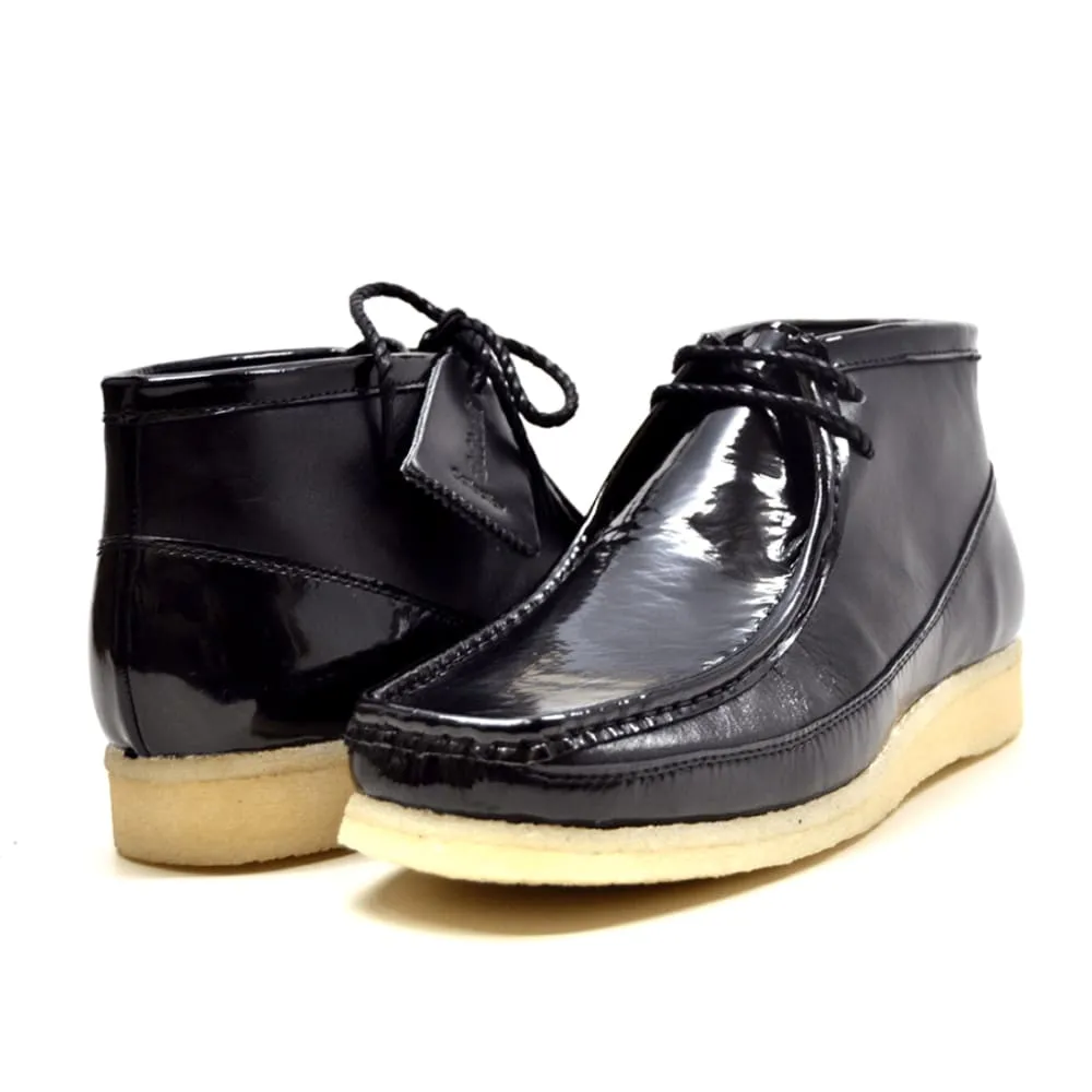 British Walkers Walker 100 Wallabee Boots Men's Patent Leather High Tops