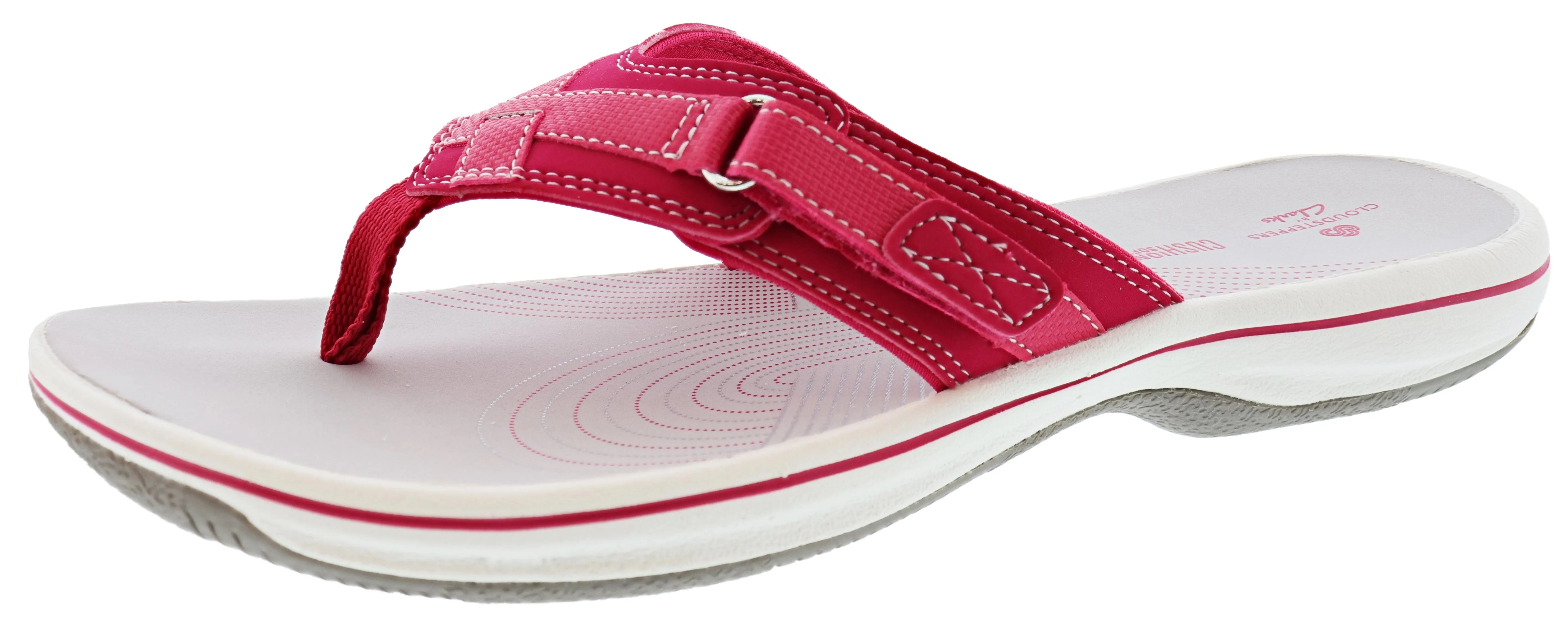 Clarks Women Sandals Lightweight Flip Flops Breeze Sea