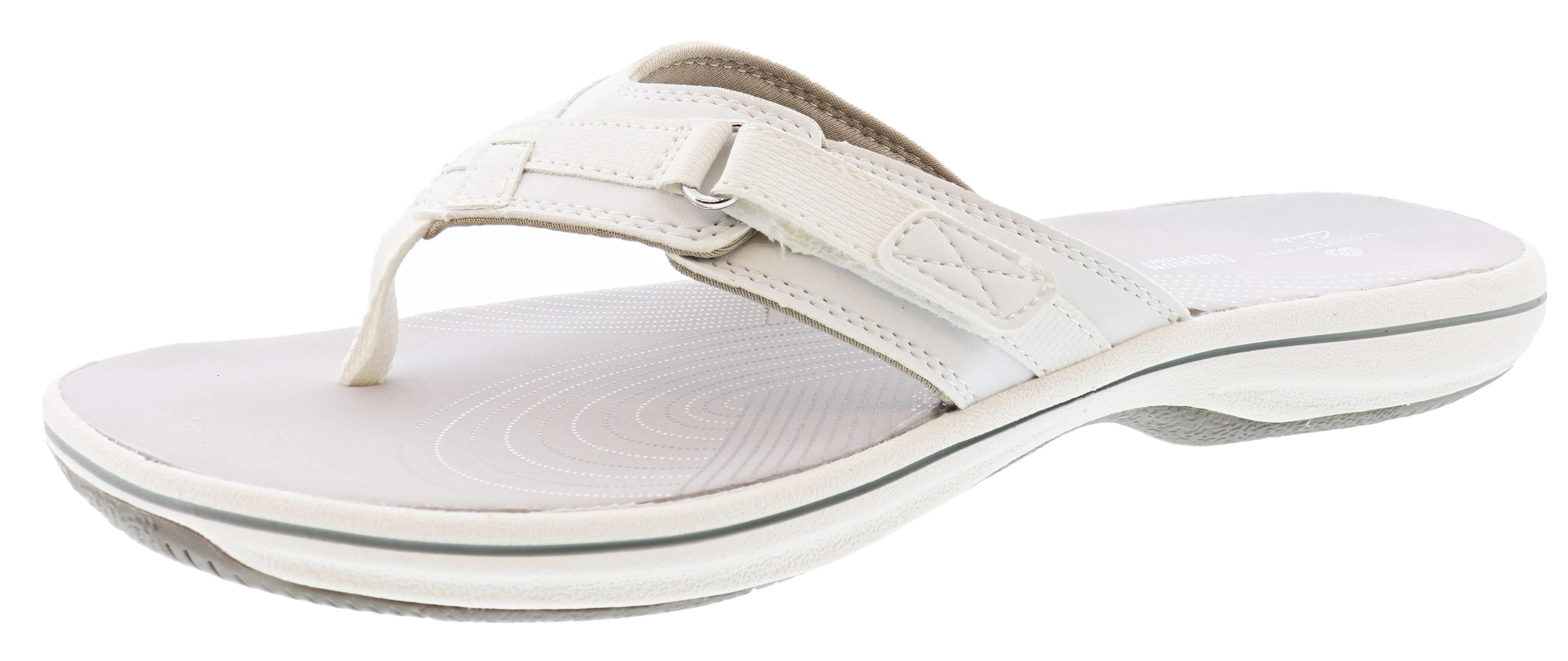 Clarks Women Sandals Lightweight Flip Flops Breeze Sea