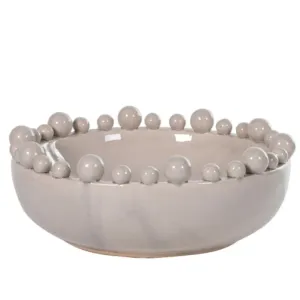 Cream Ceramic Bobble Bowl