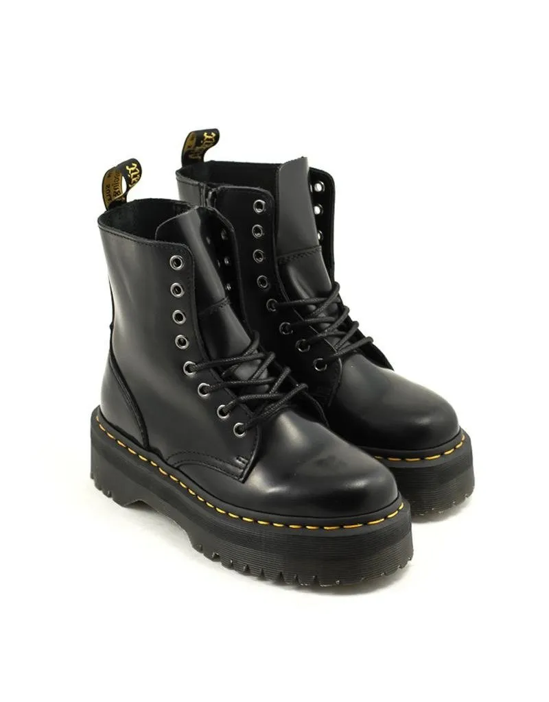 Dr. Martens — Jadon Polished Smooth Boot - Black