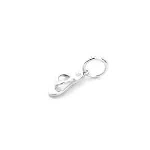 Flip Flop Charm, Silver Mini