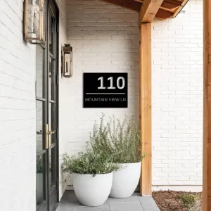 House Address Sign - Metal Wall Art