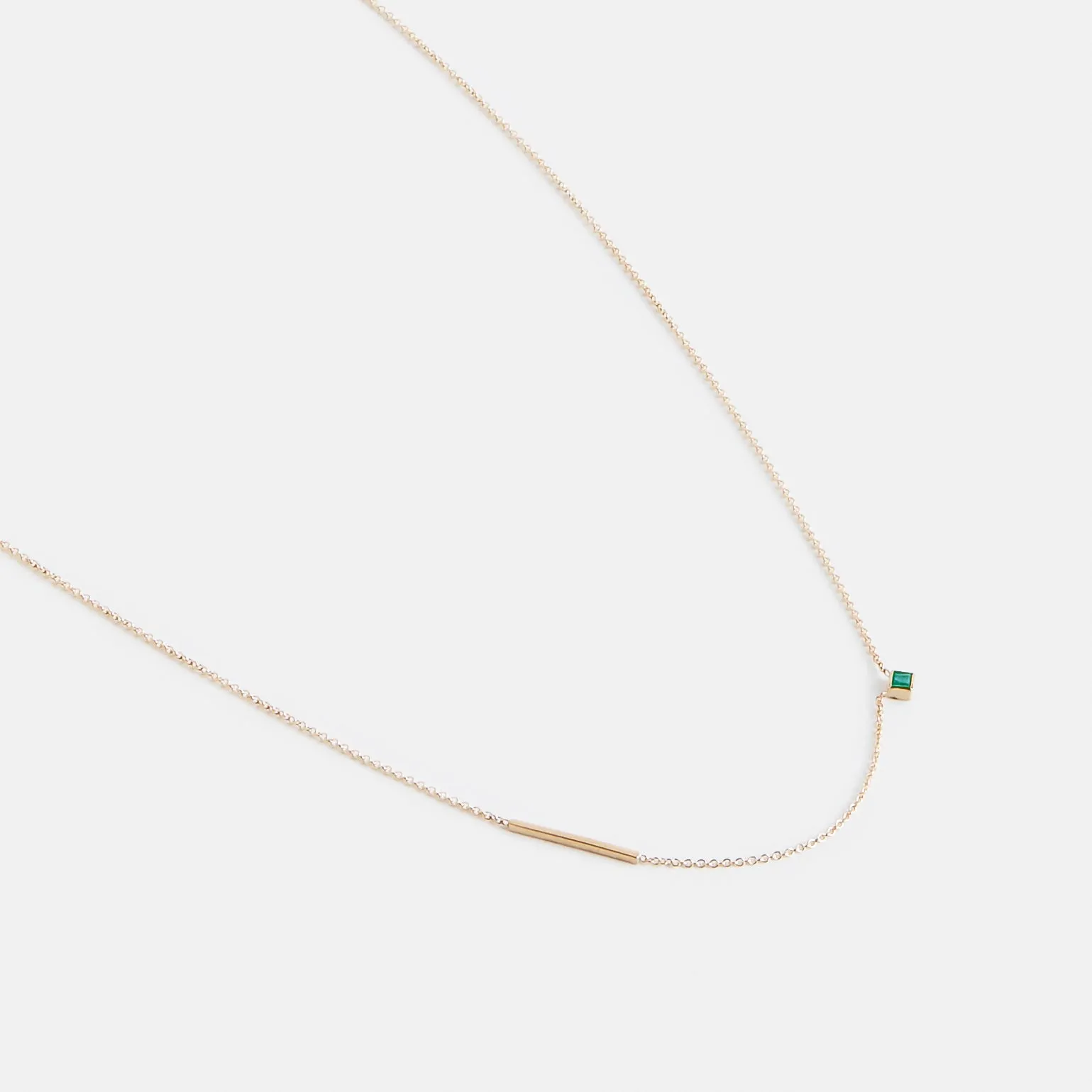 Inu Necklace with Emerald