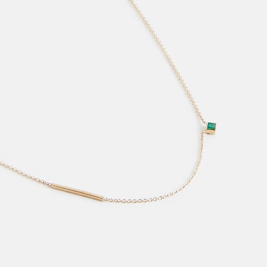 Inu Necklace with Emerald