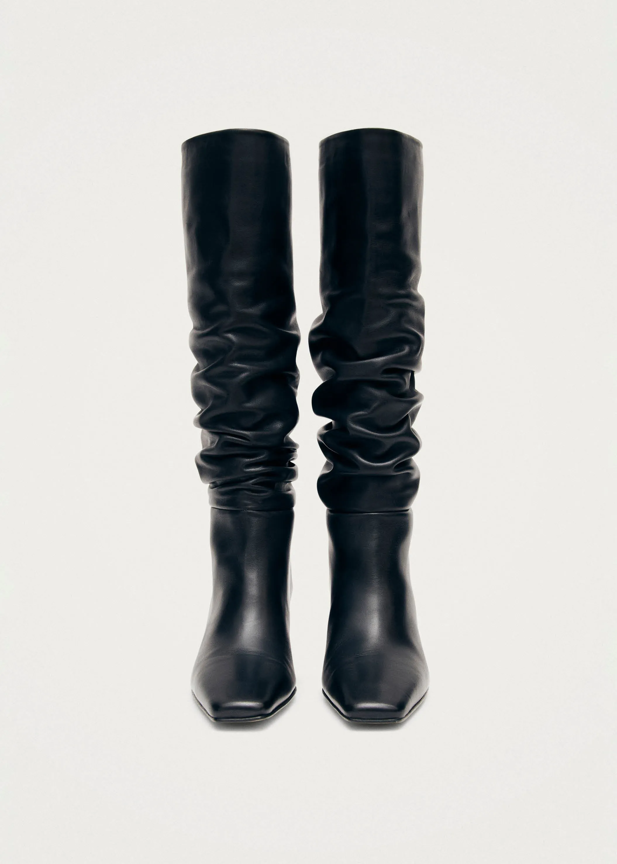 Kalila Black Leather Boots