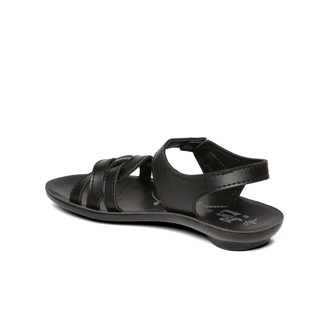 Kids Black P-Toes Sandals