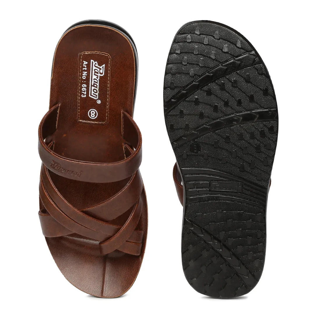 Men's Brown Vertex Flip-Flops