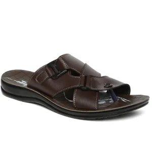 Men's Brown Vertex Flip-Flops