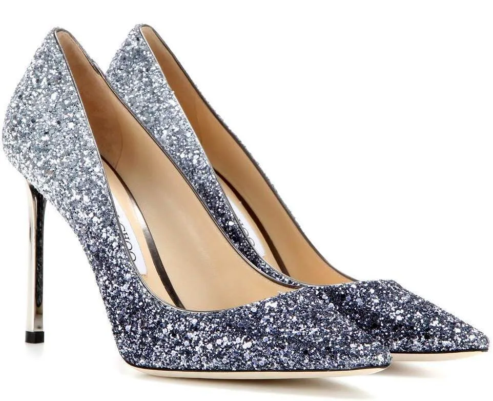 'Momento' Ombre Glitter Pumps - Silver/Dark Navy, Gold/Purple, Gold/Black