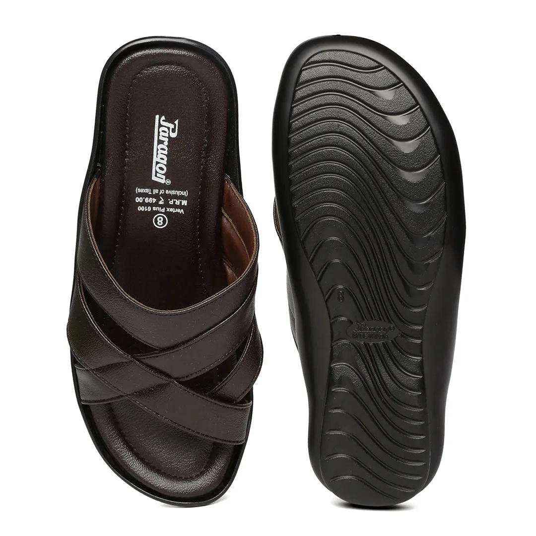 Paragon PU6100GP Men Stylish Lightweight Flipflops | Comfortable with Anti skid soles | Casual & Trendy Slippers | Indoor & Outdoor