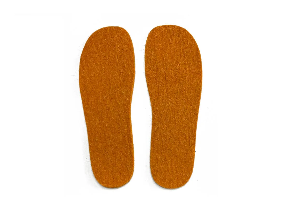 Women's Felt Insole - Burnt Orange